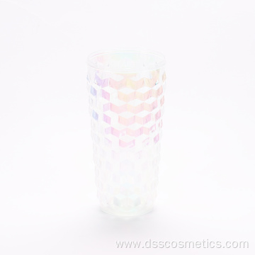 500ml new design rivet shape rhomboid pattern style water bottle reusable plastic cup